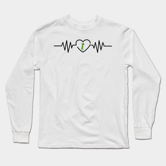 Celery Heartbeat Long Sleeve T-Shirt by HobbyAndArt